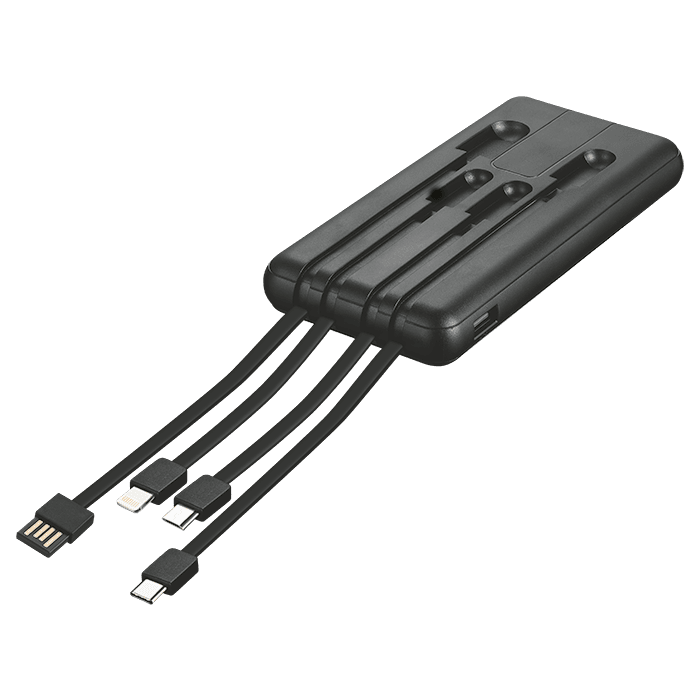 IND 10 000mAh Power Bank with charging cables