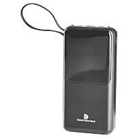 20000mAh power bank with built in cables