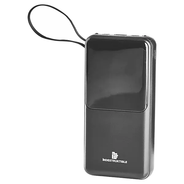 20000mAh power bank with built in cables