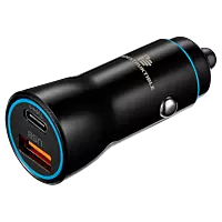 IND 38W Dual Car Charger USB & Type-C