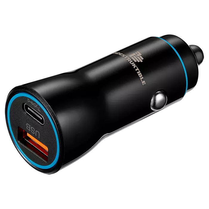IND 38W Dual Car Charger USB & Type-C