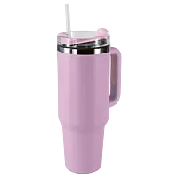 1.2L Double Walled Travel Mug with Straw