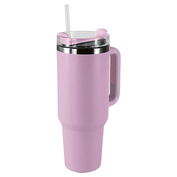 1.2L Double Walled Travel Mug with Straw