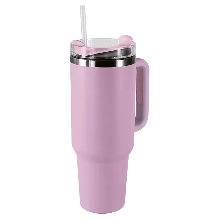 1.2L Double Walled Travel Mug with Straw