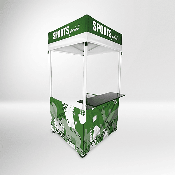 1x1 Aluminium Kiosk with Shelf