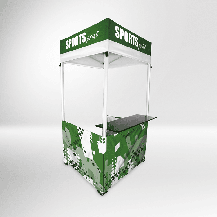 1x1 Aluminium Kiosk with Shelf