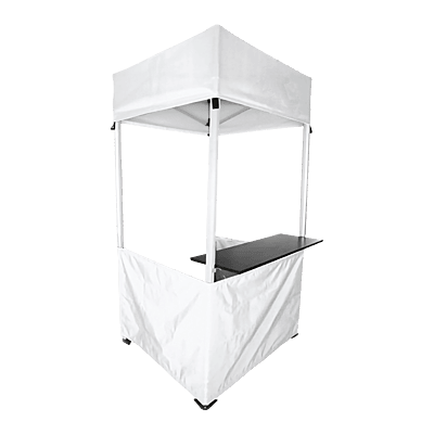 1x1 Aluminium Kiosk with Shelf