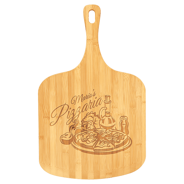Personalized 23 1/2" x 14 1/2" Bamboo Pizza Board
