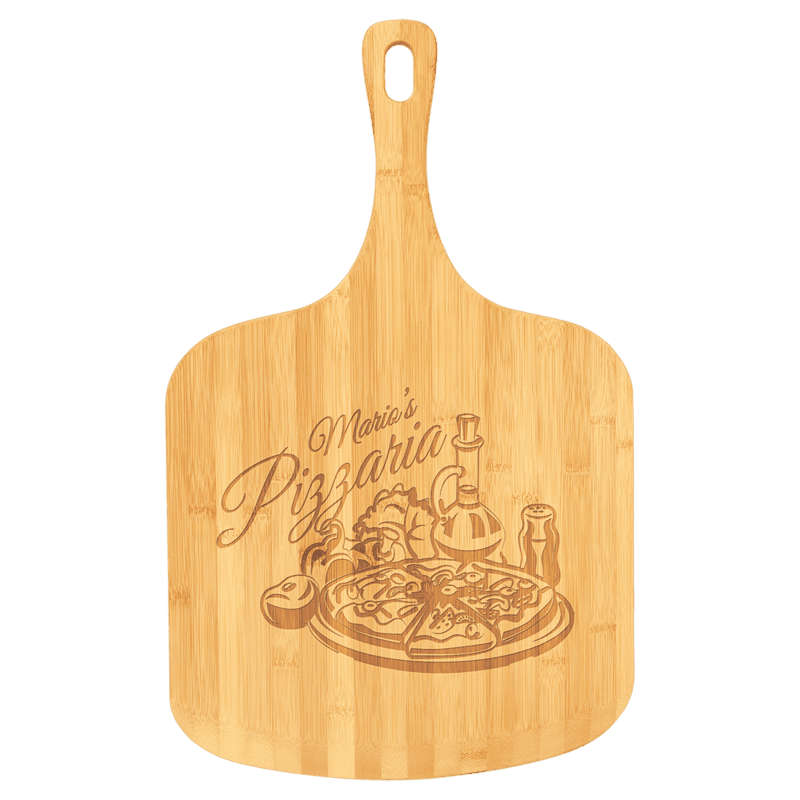 Personalized 23 1/2" x 14 1/2" Bamboo Pizza Board