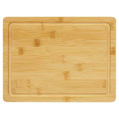 Personalized Bamboo Cutting Board with Drip Ring – 11 1/2" x 8 3/4"