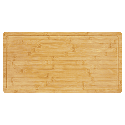 Personalized Bamboo Cutting Board with Drip Ring – 23 3/4" x 12"
