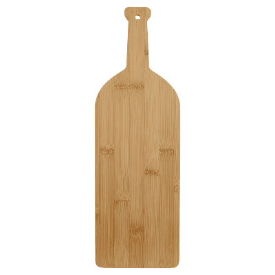 Personalized Bamboo Wine Bottle Cutting Board – 17" x 5 1/4"