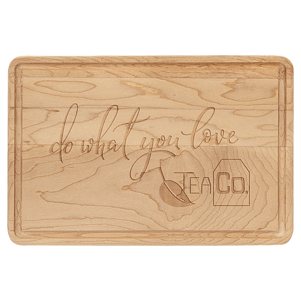Personalized Maple Cutting Board with Drip Ring – 9" x 6"