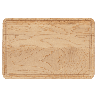 Personalized Maple Cutting Board with Drip Ring – 9" x 6"