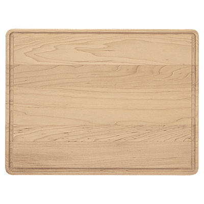 Personalized Maple Cutting Board with Drip Ring – 11 1/2" x 8 3/4"