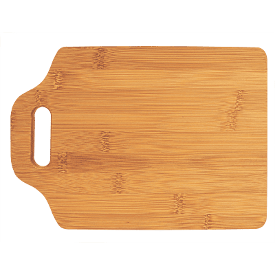 Personalized 11" x 7 3/4" Bamboo Cutting Board with Handle