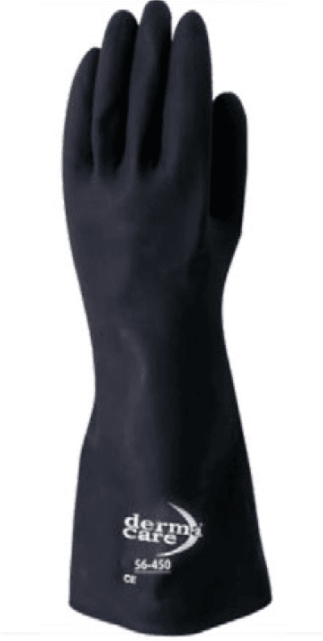 GUANTE HULE NEGRO NATURAL 18"