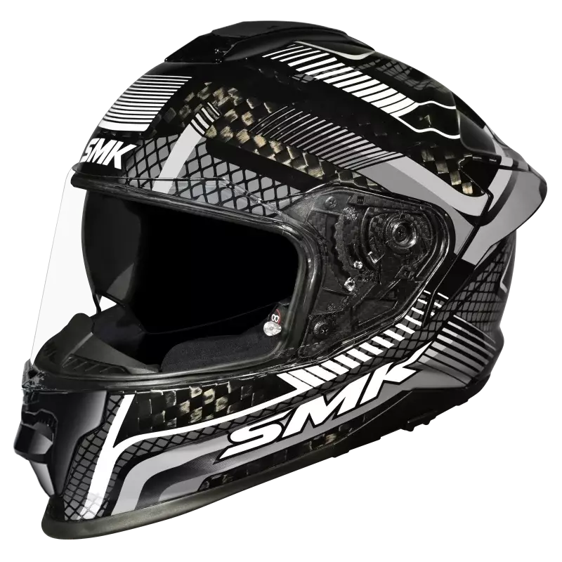 SMK TITAN CARBON NERO GL261 GLOSSY BLACK/GREY WHITE (M)