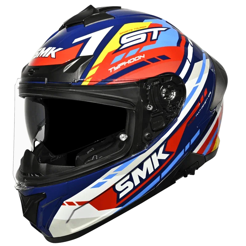 SMK GL534 TYPHOON GLOSSY BLUE RED/YELLOW 570 MM (M) SMK GL534 TYPHOON GLOSSY BLUE RED/YELLOW 570 MM (M)