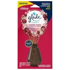 GLADE AROMATIZANTE VARITAS DE AMBIENTE ALEGRIA FLORAL Y FRUTOS ROJOS 100 ML
