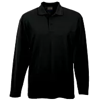 175g Pique Knit Long Sleeve Golfer Mens