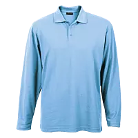 175g Pique Knit Long Sleeve Golfer Mens
