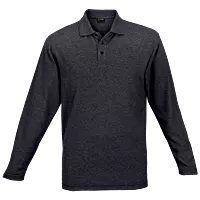 175g Pique Knit Long Sleeve Golfer Mens