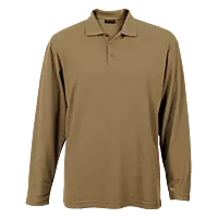 175g Pique Knit Long Sleeve Golfer Mens