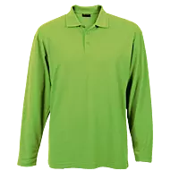 175g Pique Knit Long Sleeve Golfer Mens