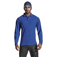 175g Pique Knit Long Sleeve Golfer Mens