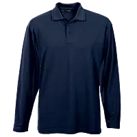 175g Pique Knit Long Sleeve Golfer Mens