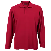 175g Pique Knit Long Sleeve Golfer Mens