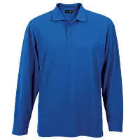 175g Pique Knit Long Sleeve Golfer Mens