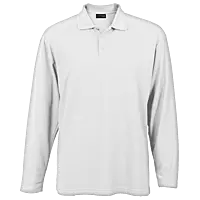 175g Pique Knit Long Sleeve Golfer Mens