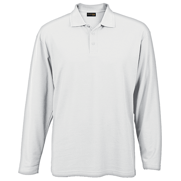 175g Pique Knit Long Sleeve Golfer Mens