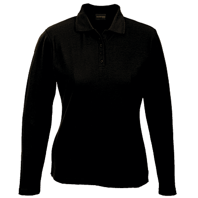175g Pique Knit Long Sleeve Golfer Ladies