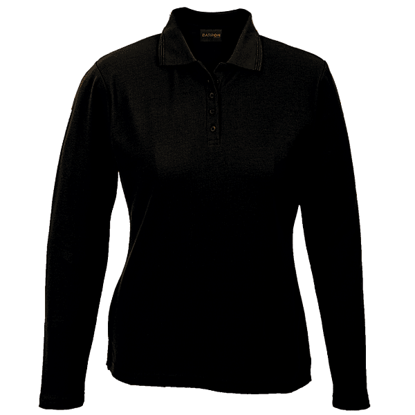 175g Pique Knit Long Sleeve Golfer Ladies