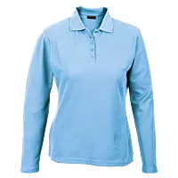 175g Pique Knit Long Sleeve Golfer Ladies