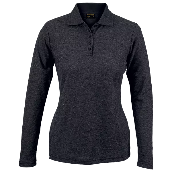 175g Pique Knit Long Sleeve Golfer Ladies