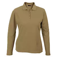 175g Pique Knit Long Sleeve Golfer Ladies