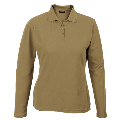 175g Pique Knit Long Sleeve Golfer Ladies