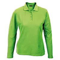 175g Pique Knit Long Sleeve Golfer Ladies