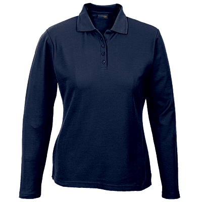 175g Pique Knit Long Sleeve Golfer Ladies