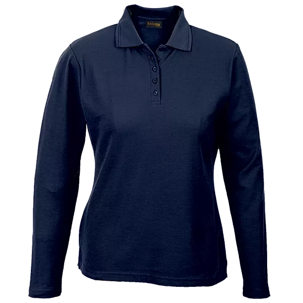 175g Pique Knit Long Sleeve Golfer Ladies