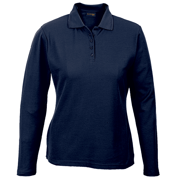 175g Pique Knit Long Sleeve Golfer Ladies
