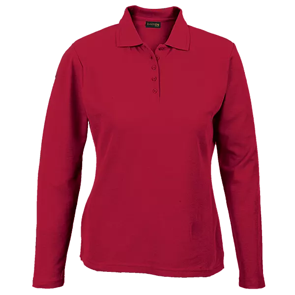 175g Pique Knit Long Sleeve Golfer Ladies