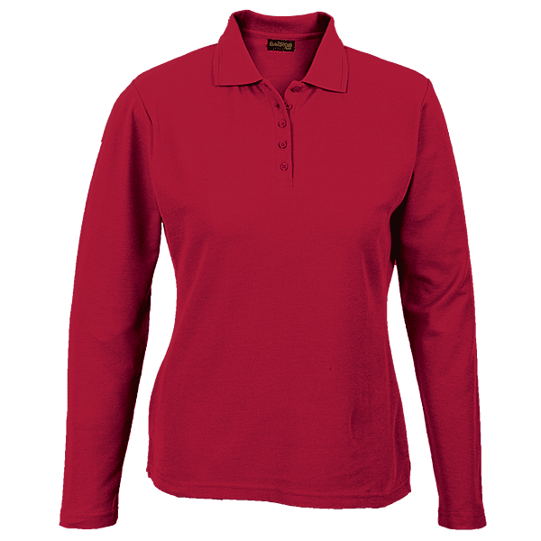 175g Pique Knit Long Sleeve Golfer Ladies