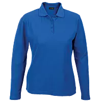 175g Pique Knit Long Sleeve Golfer Ladies