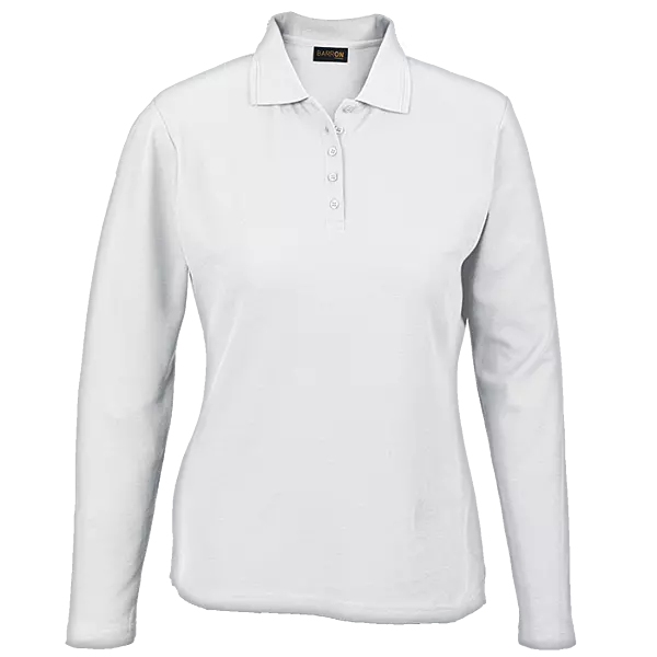 175g Pique Knit Long Sleeve Golfer Ladies
