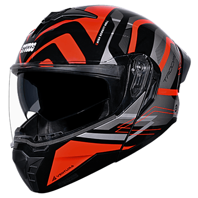 STUDDS TROOPER  D3 BLACK N2 RED XL